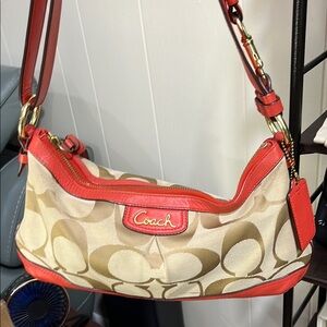 Coach Beige and Orange Women's Bag